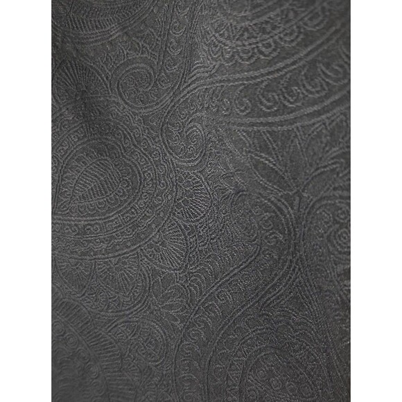 Lands' End Women's High Neck Modest Tankini Top UPF 50 Size 18 Black Paisley - Picture 3 of 8